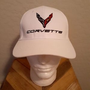 Corvette Hat - Clean - White - Adjustable